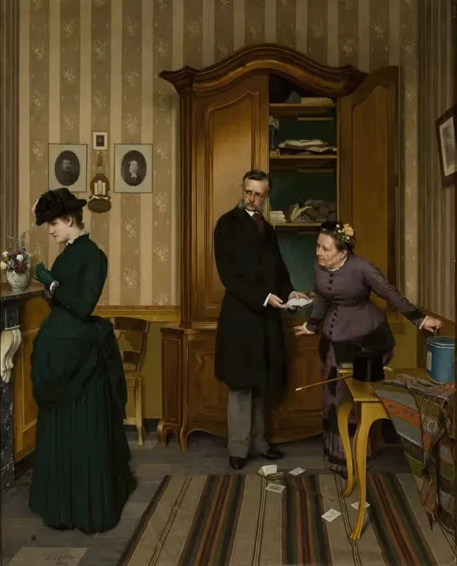 First love letter by Edward Quitton, 1884 — digital art print download