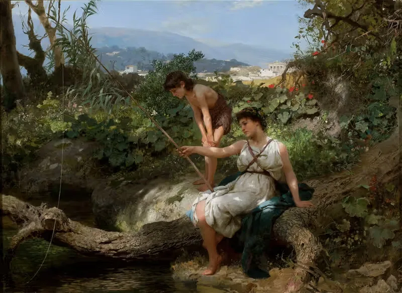 Roman idyll – Fishing — Henryk Siemiradzki