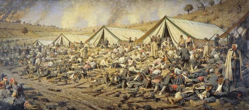 После атаки. Плевна, 1877-1878 by Василий Верещагин, 1881 — digital art print download
