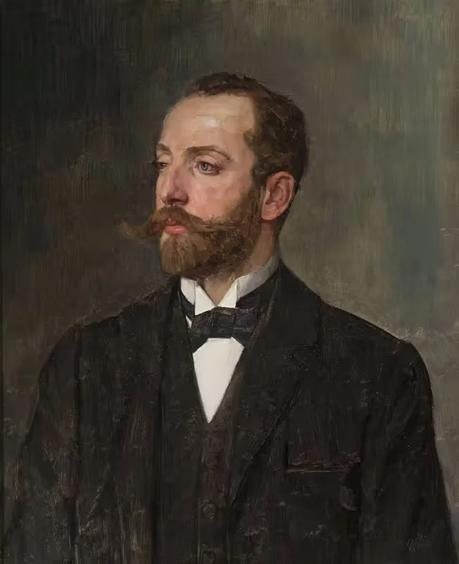 Portrait of a man — Wilhelm Trübner