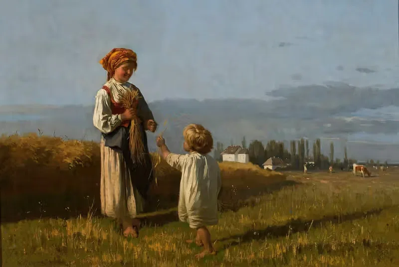Сбор колосьев by Владислав Шернер — digital art print download