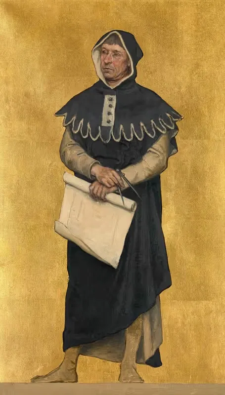 The Architect Jan Rogiers by Albrecht De Vriendt, 1889 — digital art print download