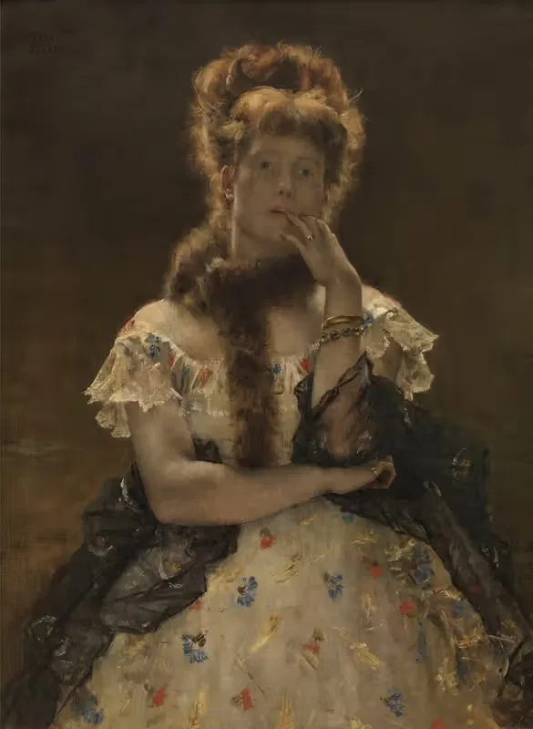 The Parisian Sphinx by Alfred Stevens, 1875-1877 — digital art print download