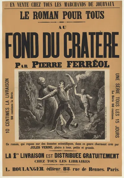 Au fond du cratère par Pierre Ferréol by Огюст Белен, 1889 — digital art print download
