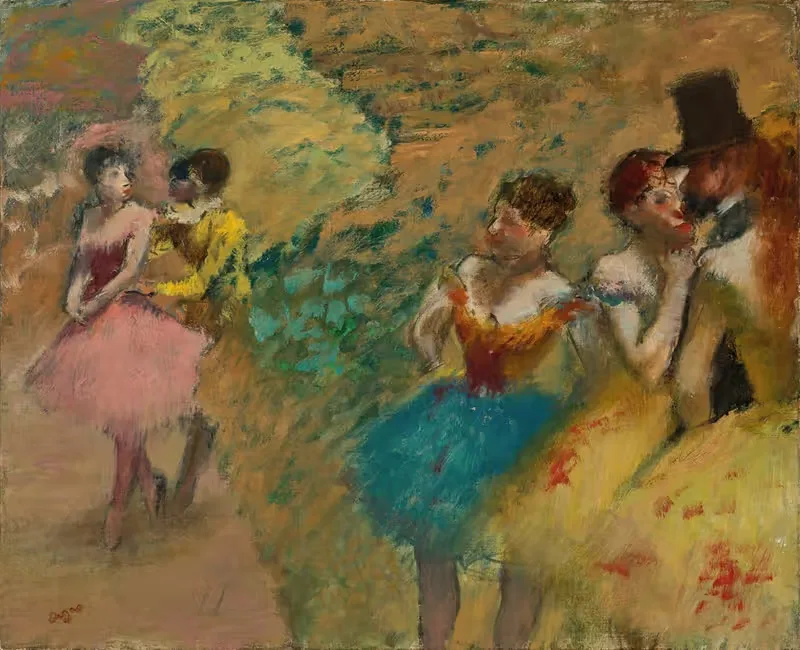 Танцовщицы (Закулисье Опера) by Эдгар Дега, 1886 — digital art print download