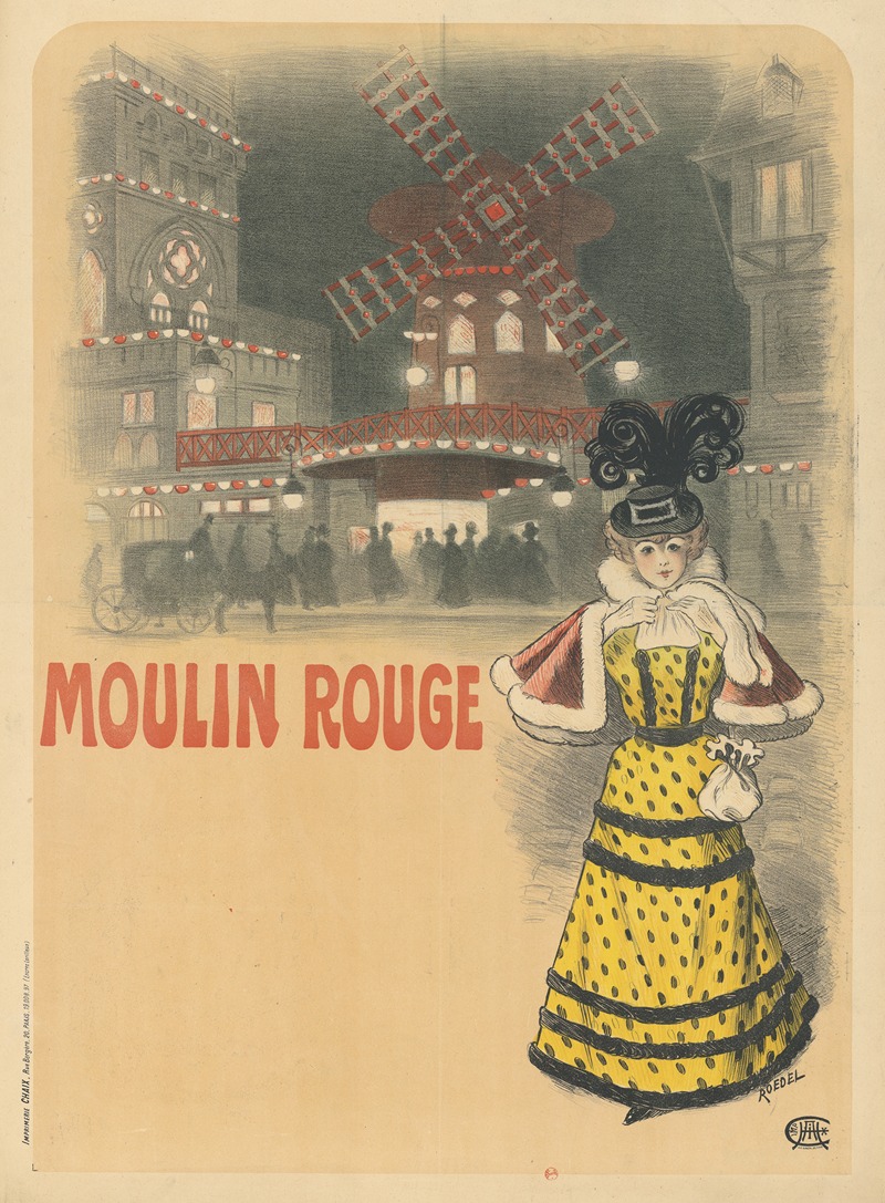 Moulin Rouge by Auguste Roedel, 1897 — digital art print download