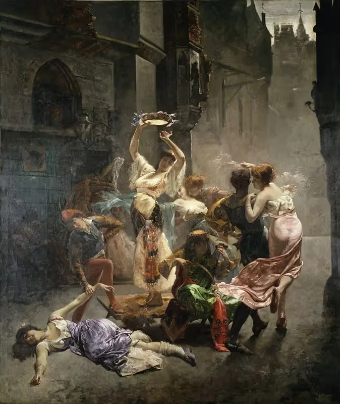 Нищие и блудники by Эдуард Фредерик Вильгельм Рихтер, 1882 — digital art print download