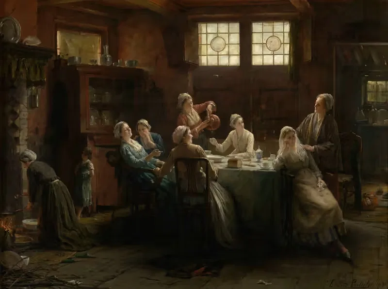 A Bit of Teasing by Edward Antoon Portielje, 1891 — digital art print download