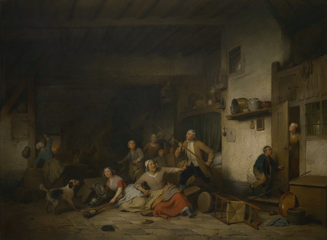 Летучая мышь by Фердинанд де Бракелер, 1860 — digital art print download