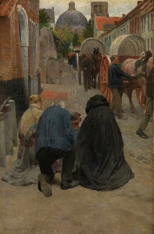 Прибытие процессии by Франс ван Лемпуттен, 1903-1905 — digital art print download