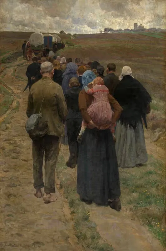 Паломники на болоте by Франс ван Лемпуттен, 1903-1905 — digital art print download