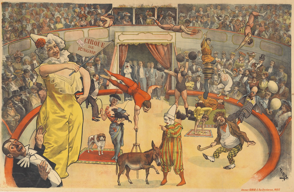 Cirque De Jonghe by Cândido de Faria, 1907 — digital art print download