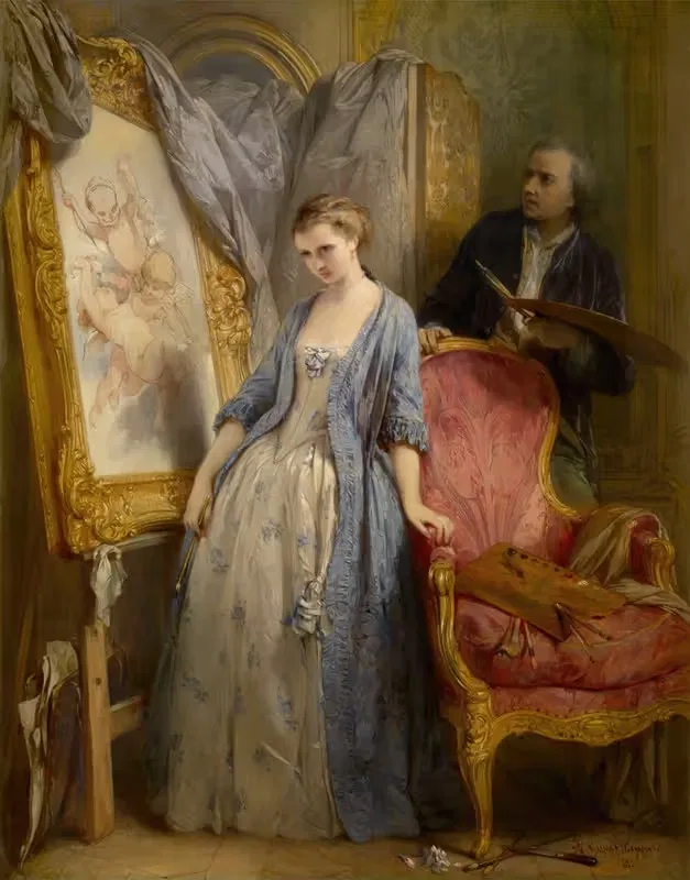 Молодой художник, мечтающий by Густав Вапперс, 1857 — digital art print download