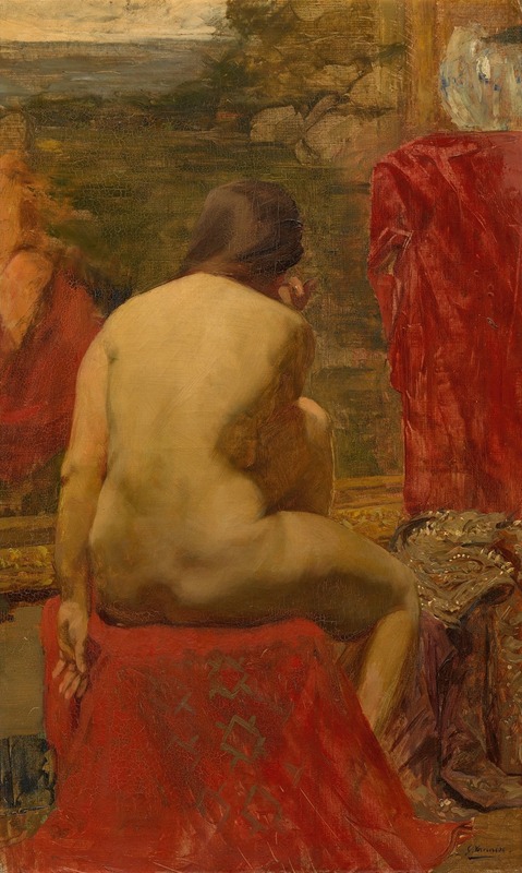 Модель by Гюстав Ванез, 1890 — digital art print download