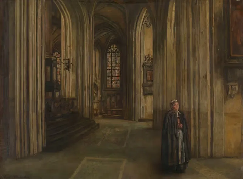Interior of a Church — Henri de Braekeleer