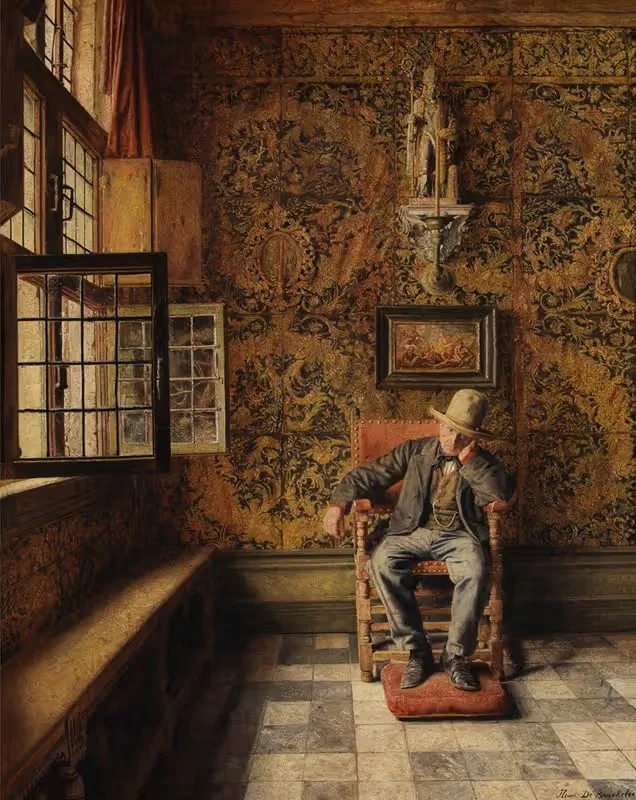 The Man in the Chair — Henri de Braekeleer