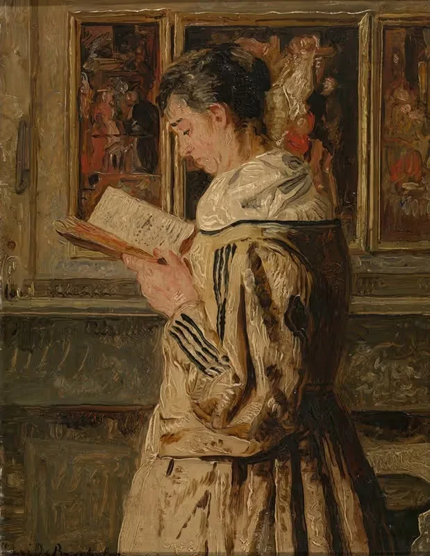 Женщина, читающая by Анри де Бракелер, 1881-1885 — digital art print download