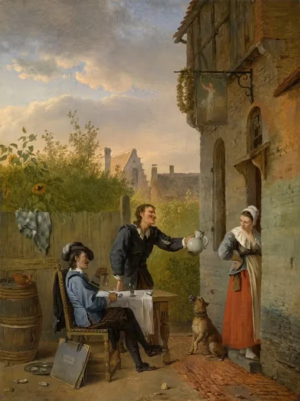 Сцена в таверне by Игнатий Иосифус Ван Регенмортер, 1828 — digital art print download