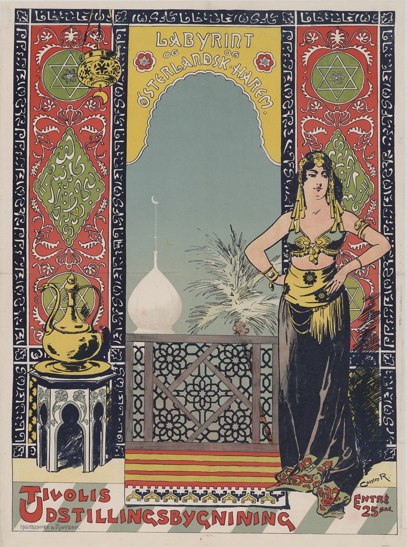 Tivolis. Labyrint by Carsten Raun, 1898 — digital art print download