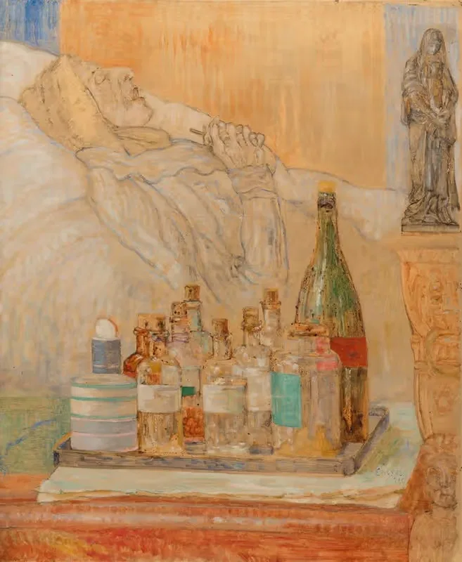 The Artist's Mother in Death — James Ensor