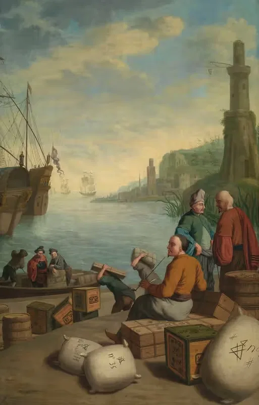 Вид восточного порта by Ян Иосиф Хореманс Младший, 1772 — digital art print download