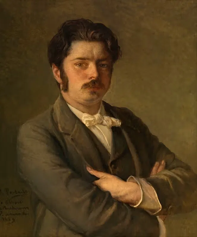 The Composer Albert De Vleeshouwer by Jean François Portaels, 1889 — digital art print download