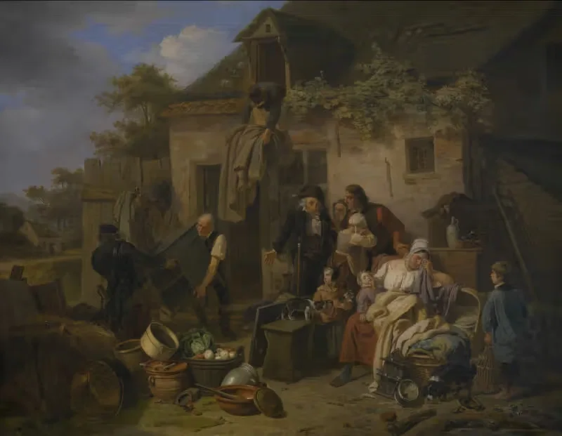 Аукцион конфискованных товаров by Йозеф Гейрнаерт, 1835 — digital art print download