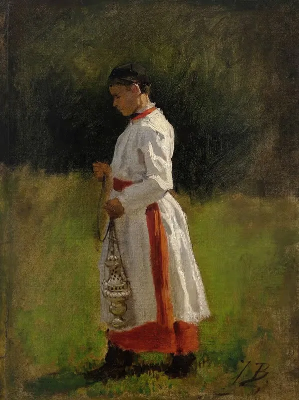 Хор мальчиков by Жюль Брета, 1856 — digital art print download