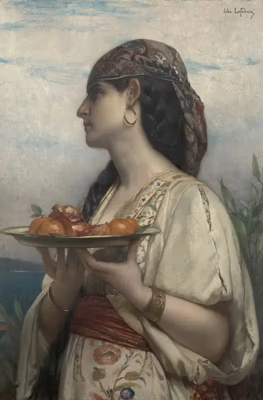 Slave with a Bowl of Fruit — Jules Joseph Lefebvre