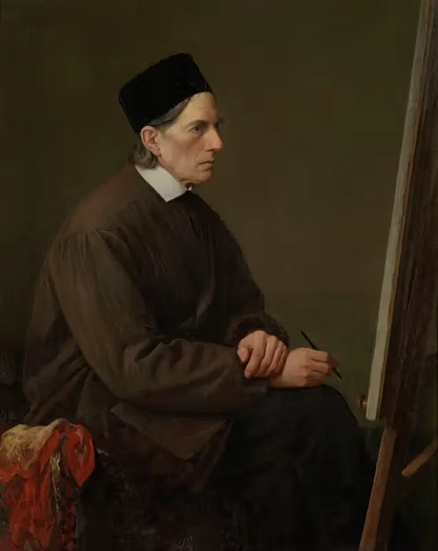 Художник Иоганн Фридрих Обербек by Карл Хоффман, 1866-1867 — digital art print download