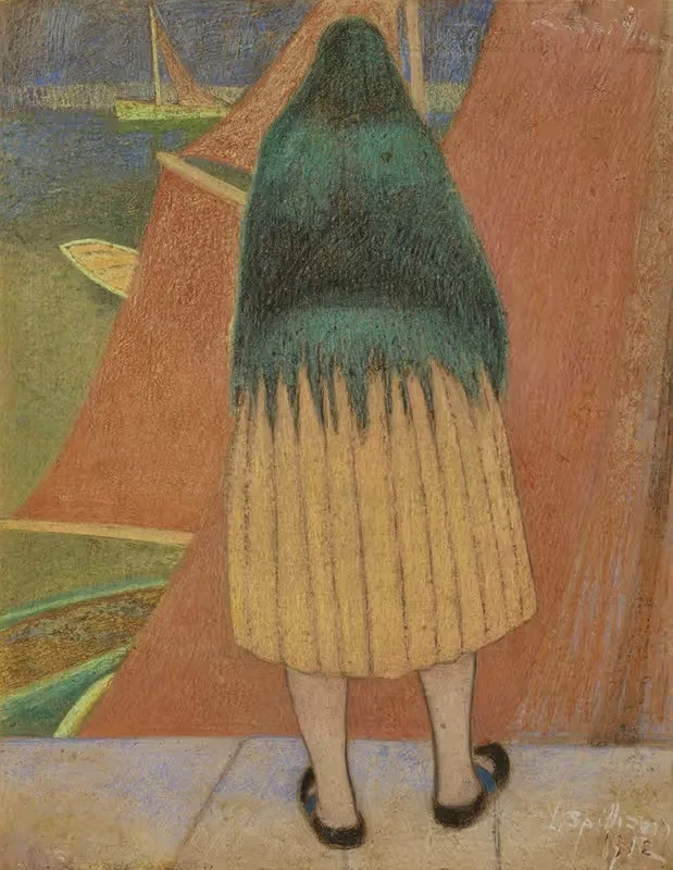 Рыбачка by Леон Спиллиарт, 1912 — digital art print download