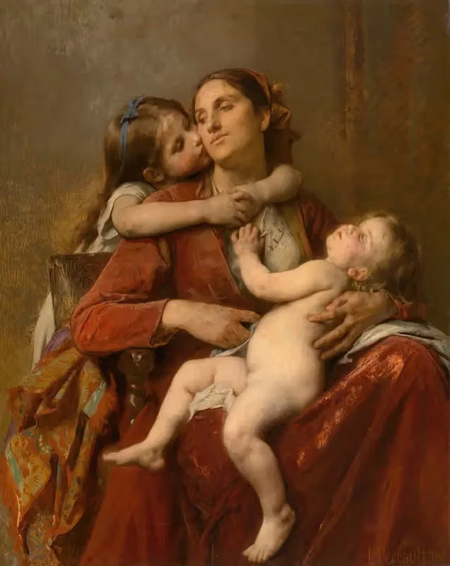 Счастье матери by Леон-Жан-Базиль Перро, 1890 — digital art print download