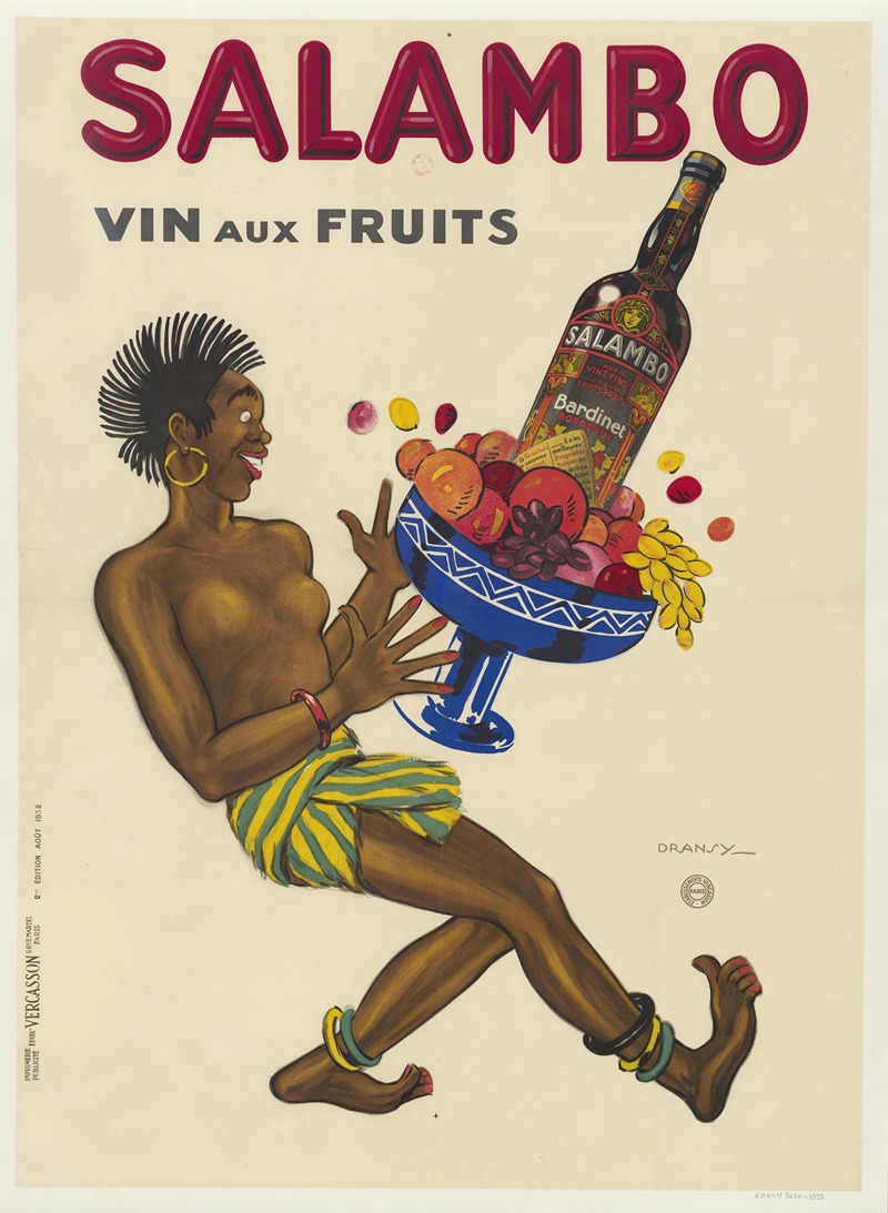 alambo. Vin aux fruits by Dransy, 1932 — digital art print download