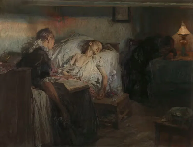Смерть близка by Отто Хайхерт, 1898 — digital art print download