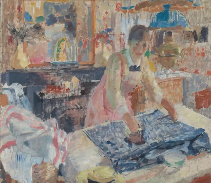 Женщина, гладящая белье by Рик Вутерс, 1912 — digital art print download
