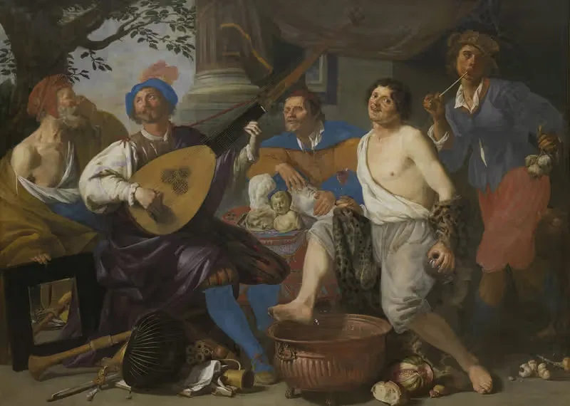 Allegory of the five senses — Theodoor Rombouts