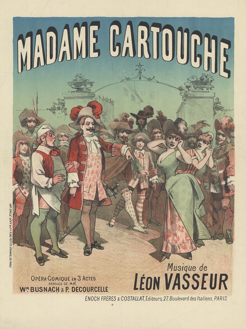 Madame Cartouche, Opéra-Comique en 3 Actes — Enoch Frères & Costallat