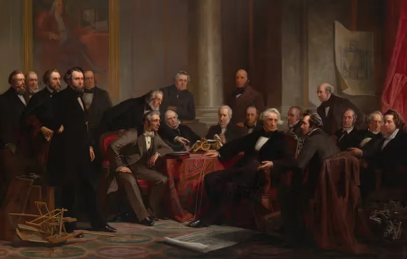 Men of Progress by Christian Schussele, 1862 — digital art print download