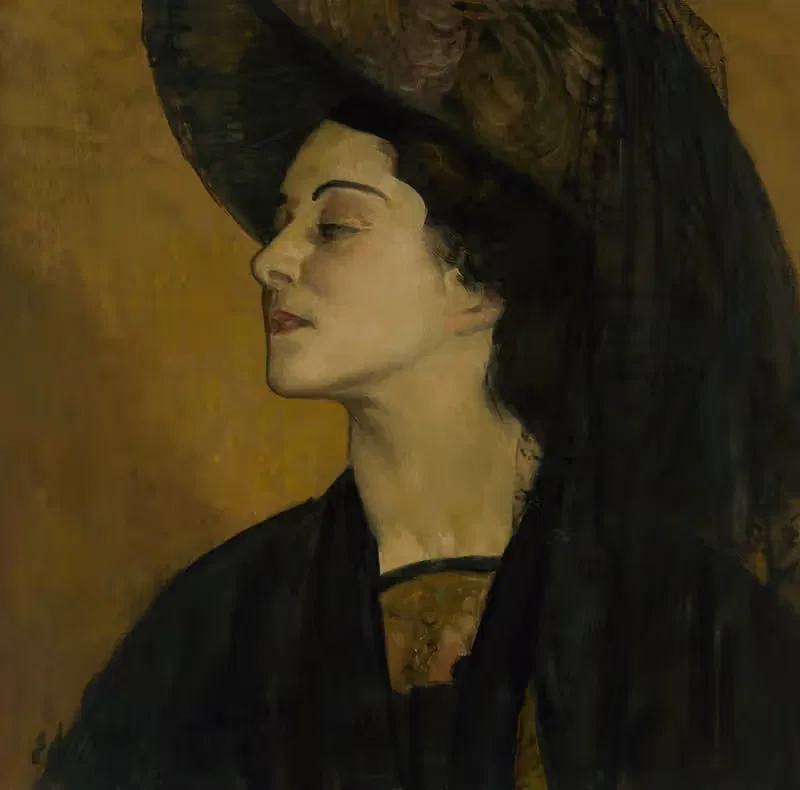 Alla Nazimova by Edward Emerson Simmons, 1910 — digital art print download