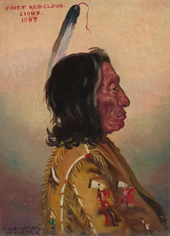 Red Cloud (Makhpiya-luta) by Elbridge Ayer Burbank — digital art print download