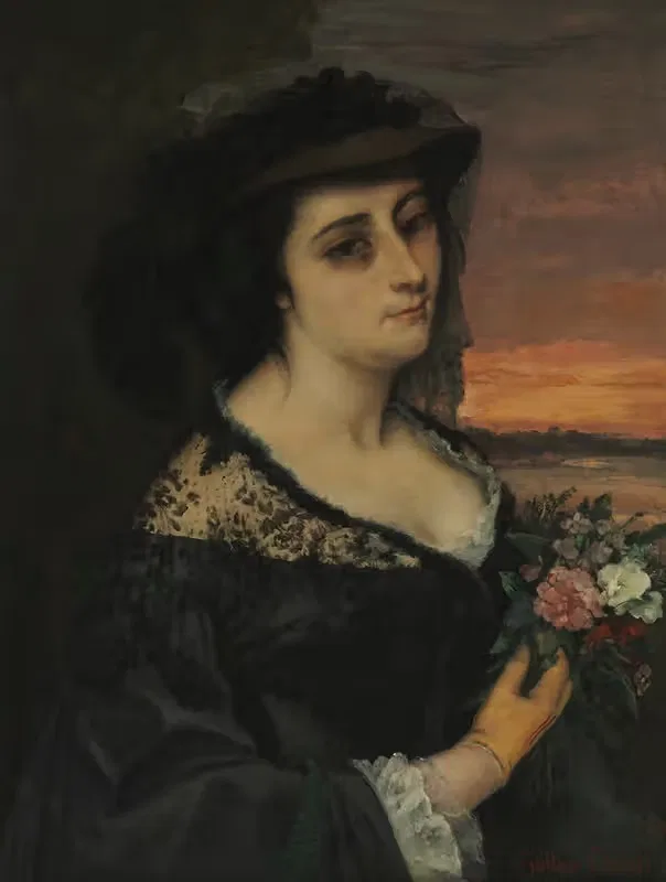 Mme L… (Laure Borreau) by Gustave Courbet, 1863 — digital art print download