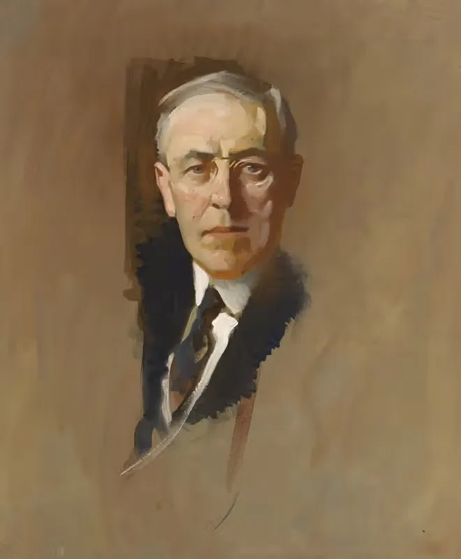 Вудро Вилсон by Джон Кристен Йохансен, c. 1919 — digital art print download