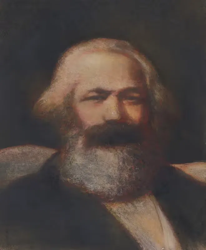 Karl Marx by John Collier, 1977 — digital art print download