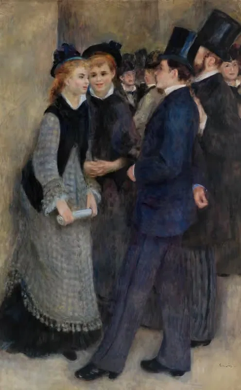 Leaving the Conservatory (La Sortie du conservatoire) — Pierre-Auguste Renoir