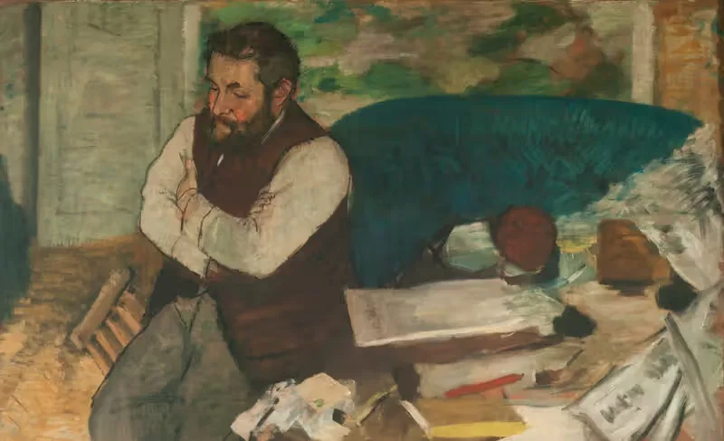 Портрет Диего Мартелли by Эдгар Дега, 1879 — digital art print download