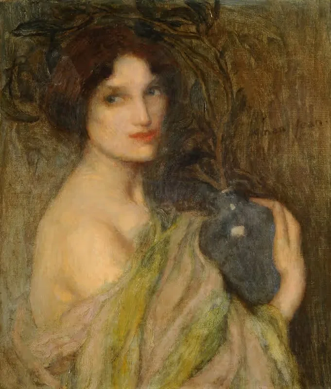 Woman with the Blue Vase — Edmond Francois Aman-Jean