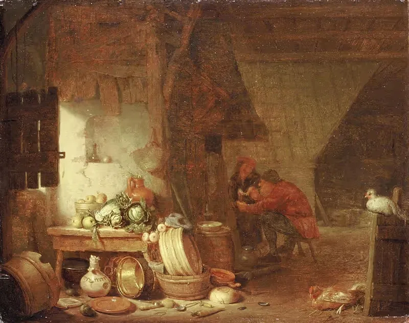 Интерьер крестьянской кухни by Хендрик Мартенсз. Сорга — digital art print download