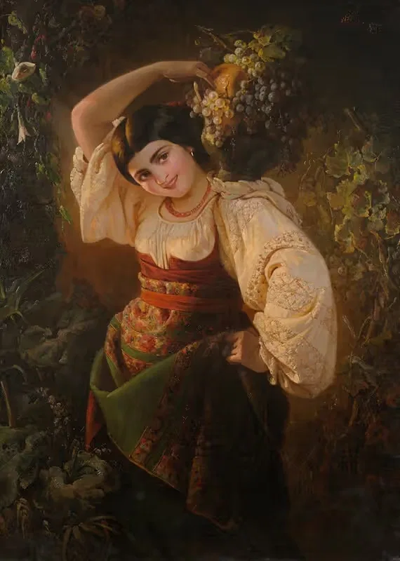 Italian Woman with a Vase — Julie Wilhelmine Hagen-Schwarz