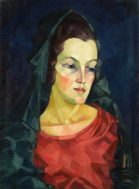 Naise portree (Ludmilla Allik) — Konrad Mägi