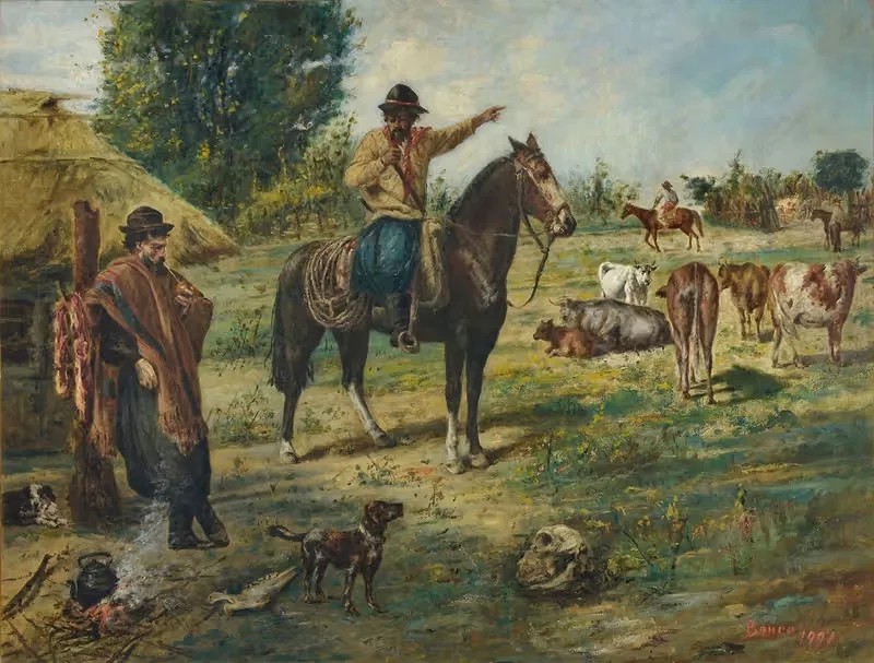 Прораб и восставший крестьянин by Мартин Бонео, 1901 — digital art print download